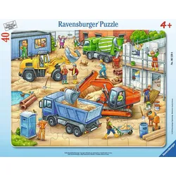 Große Baustellenfahrzeuge