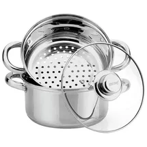 KING HOFF Dampftopf 3-teilig 24 cm