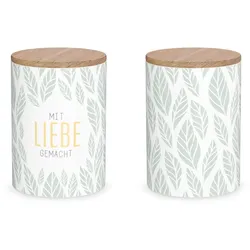 Geschenk für Dich Vorratsdose Blatt