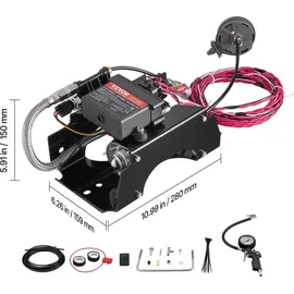 Vevor Luftdruckstoßdämpfer Set 12 V 100 PSI