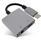 InLine USB-C Audio Adapterkabel, zu 3,5mm Buchse + PD 30W