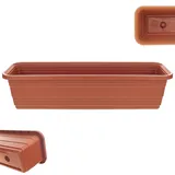 Kadax Blumenkasten 60 x 11,5 x 14,5 cm Ziegelrot