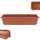 Kadax Blumenkasten 60 x 11,5 x 14,5 cm Ziegelrot