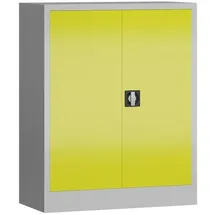Classix Stahlschrank X-530316 zinkgelb, lichtgrau 80,0 x 38,0 x 100,0 cm, aufgebaut