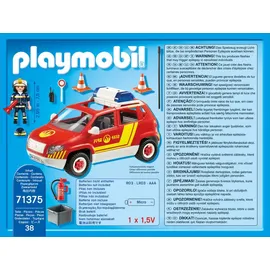 Playmobil City Action - Brandmeisterfahrzeug mit Licht und Sound (71375)