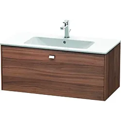 Duravit Brioso Waschtischunterbau BR400301079 1020x479mm, Nussbaum Natur/Chrom, 1 Auszug