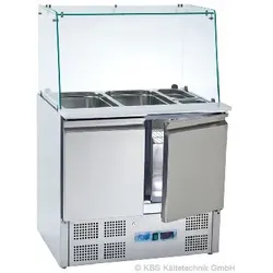 KBS Saladette KBS 908 mit geradem Glasaufbau