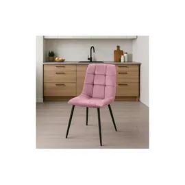 CLP 4er Set Esszimmerstühle Antibes rosa