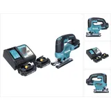 Makita DJV 184 RA Akku Pendelhub Stichsäge 18 V Brushless + 2x Akku 2,0 Ah + Ladegerät