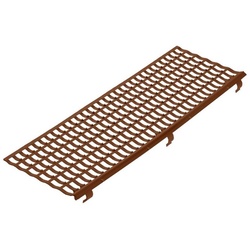 INEFA Dachrinne Laubfangstreifen Dachrinnen Laubschutz NW 100-150 (100-160mm), 100cm. 1 Stk., Dachrinnenschutz, Dachrinnenabdeckung Made in Germany braun