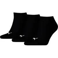 Puma Unisex Plain Sneaker Sock, Black-New, 39/42