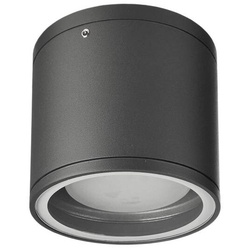 Mob Round I Deckenaufbauleuchte IP54 anthrazit