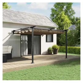 vidaXL Pavillon Taupe 300 x 300 x 200 cm Polyester