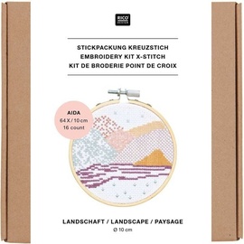 Rico Design Stickpackung Kreuzstich Mini Kit Landschaft