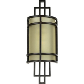 Licht-Erlebnisse Wandlampe SHOJI Bronze Vintage Leuchte Wohnzimmer