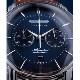 Zeppelin Atlantic Chronograph Edelstahl 42 mm 42-123