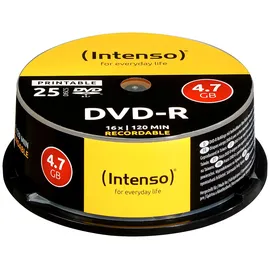 Intenso DVD-R 4.7GB 16x 25er Spindel printable