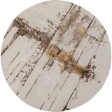 Kare Teppich Abstract Grey Line, Ø200cm