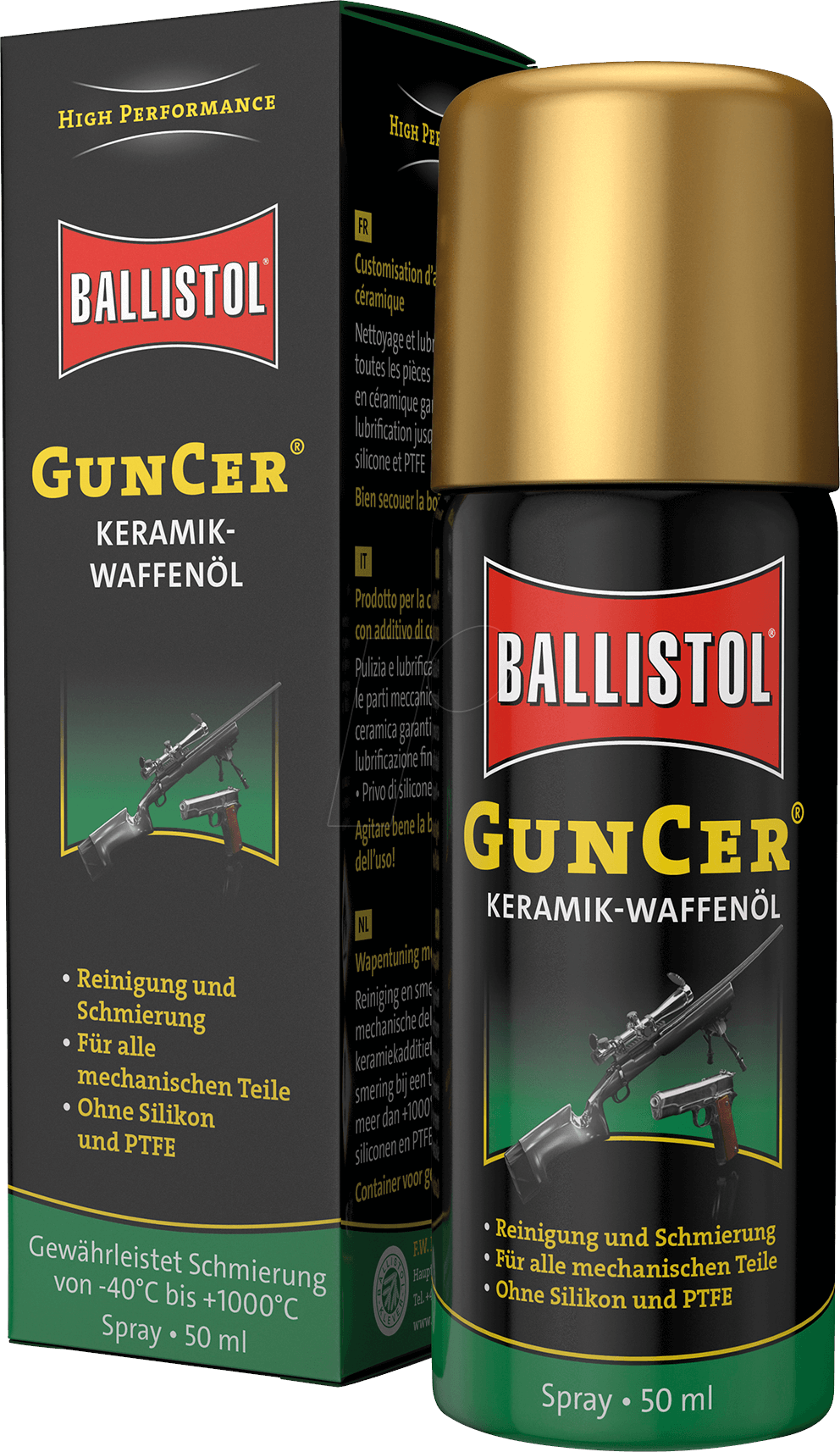 BALL 22165 - Keramik-Waffenöl GunCer, 50 ml, Spray
