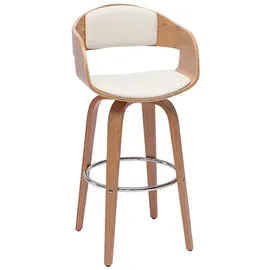 miliboo Skandinavischer Barhocker 65 cm Weiß