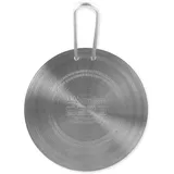 INOXPRAN Piastra Per Induzione Induktionskochplatte Edelstahl 16 Töpfe und Zubereitung der Küche, Grau, 16 cm