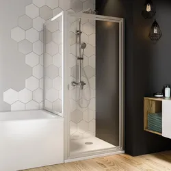 Breuer Fara Badewannenseitenwand BSW 75,0 x 160,0 cm, Duschkabinen, aluminium silber matt
