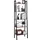 VASAGLE Bücherregal 56 x 34 x 172 cm Braun/Schwarz