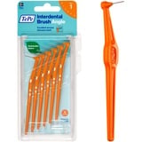 TePe Angle Interdentalbürste Orange ISO-Größe 1 (0,45 mm) / Kontrollierte Reinigung der Zahnzwischenräume auch an schwer zugänglichen Stellen / 1 x 6 Angle Interdentalbürsten