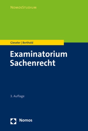 Examinatorium Sachenrecht - Dieter Gieseler  Benedikt Berthold  Kartoniert (TB)