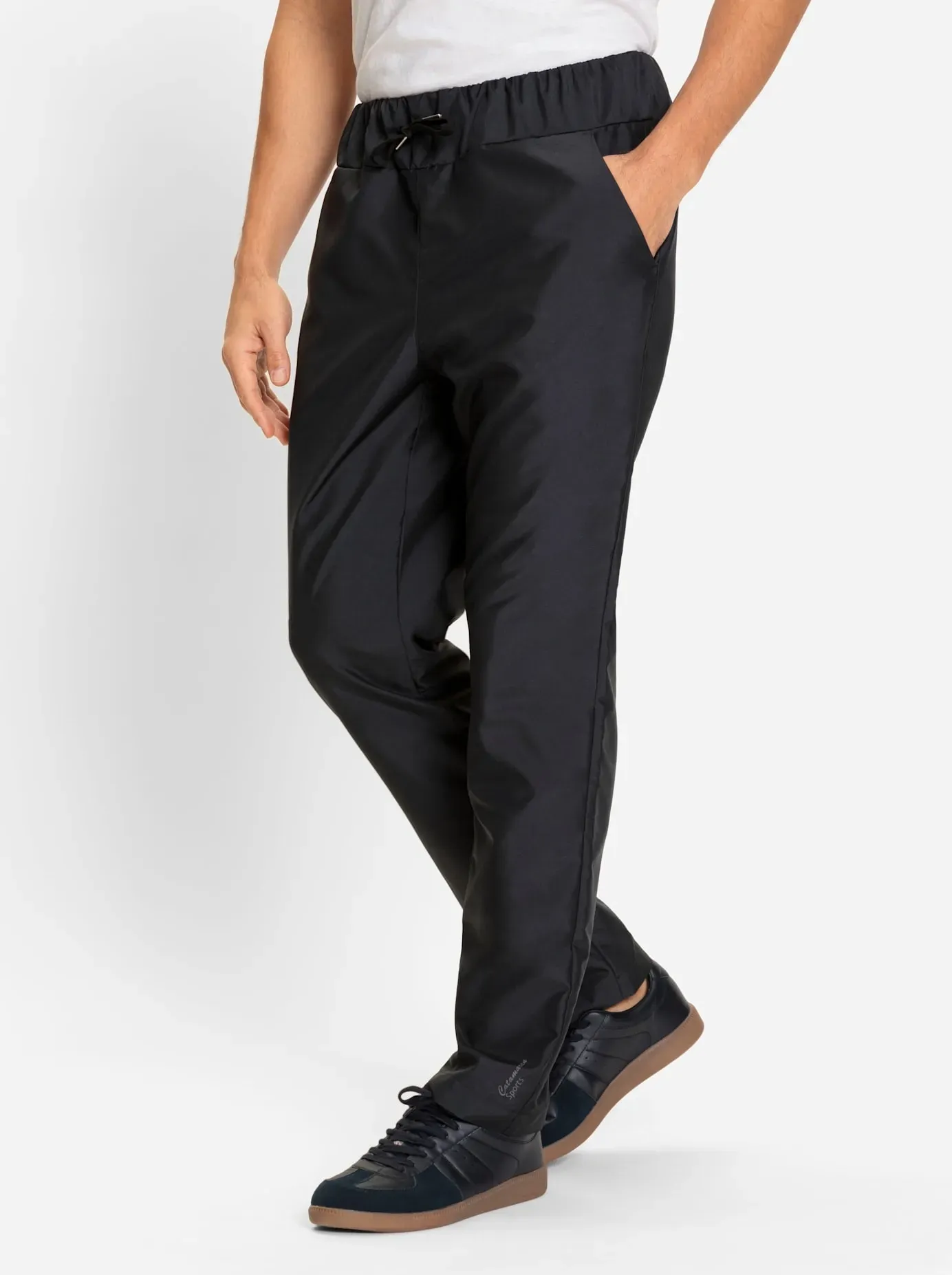 Trainingshose CATAMARAN, Herren, Gr. 56, Normalgrößen, schwarz, 100% Polyester, unifarben, lang, Hosen Trainingshose