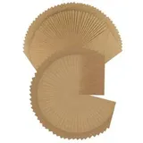 ideen-mit-herz Faltkarten 01153301, 270g/m2, braun, 10,5 x 15 cm (A6) blanko, 50 Karten | 50 Umschläge