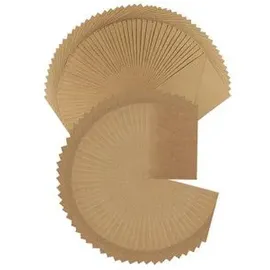 ideen-mit-herz Faltkarten 01153301, 270g/m2, braun, 10,5 x 15 cm (A6) blanko, 50 Karten | 50 Umschläge