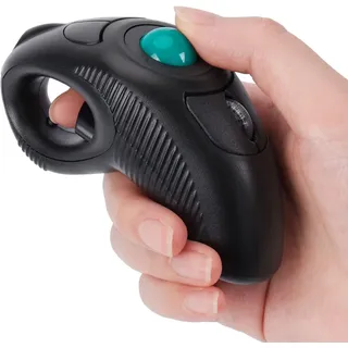 IMAGE Trackball Maus Kabellose USB Handheld Funkmaus mit Laser für Rechts- oder Linkshänder