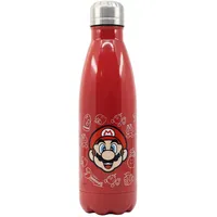 Stor Edelstahlflasche mit Super Mario-Grafik, Fassungsvermögen 780 ml
