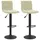 vidaXL Barhocker 2 Stk.  Creme  Samt
