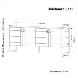 moebel17 Sideboard Lost walnuss
