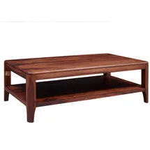 Massivmoebel24 Couchtisch Brooklyn Braun Walnuss 120 x 70 x 40 cm