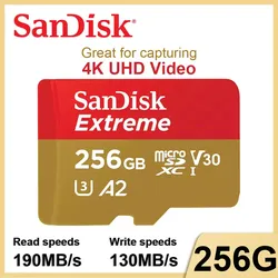 SanDisk SDXC Extreme Speicherkarte Micro SDXC 256 GB Class 30 A2 U3