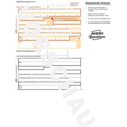 Avery Zweckform SEPA-Überweisung, DIN A4, für PC, alle Drucker, Mikroperforation, Rechtssicherheit, 1 Packung = 200 Blatt