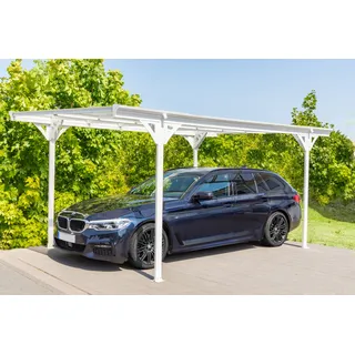 Westmann Carport Helsinki 3,05 x 5,03 m weiß inkl. Regenrinne