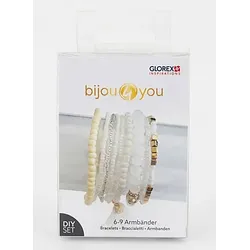 Schmuck-Set Armbänder "weiß"
