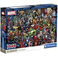 CLEMENTONI Puzzle 1000 Compact, Impossible, Marvel