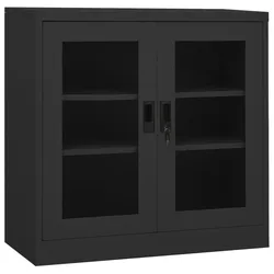 Büroschrank Anthrazit 90x40x90 cm Stahl