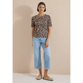 Cecil T-Shirt Leo-beige XL