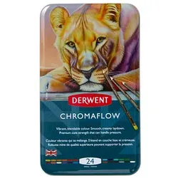 DERWENT Chromaflow Buntstifte farbsortiert, 24 St.