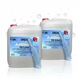 Ludwiglacke AdBlue-Kanister 2 x 10 Liter Harnstofflösung nach ISO 22241 | DIN 70070 für SCR-Abgasnachbehandlung bei Diesel-Fahrzeugen