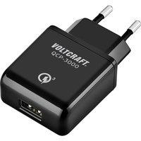 VOLTCRAFT QCP-3000 USB-Ladegerät 19.5 W Steckdose Ausgangsstrom (max.) 3000 mA Anzahl Ausgänge: 1 x USB Qualcomm Quick Charge 3.0