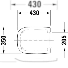 Duravit D-Code WC-Sitz Weiß