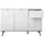 Quartier Kommode 120 x 85 x 40 cm Weiß / Sonoma Eiche