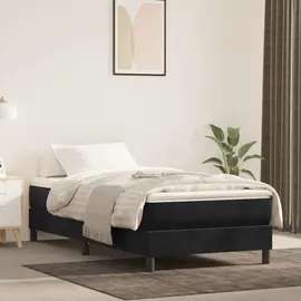 vidaXL Taschenfederkernmatratze Schwarz 90 x 200 cm H3